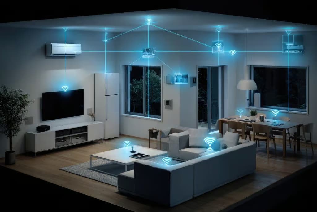 Smart home living room